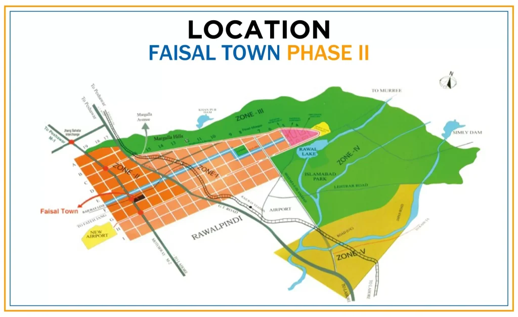faisal town phase 2 map