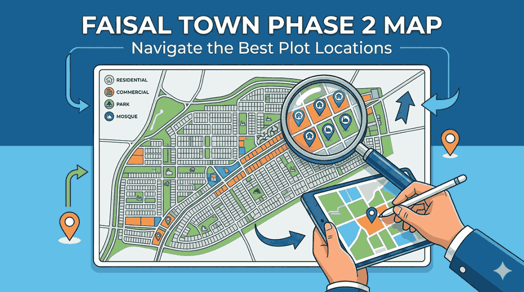 Faisal Town Phase 2 Map guide