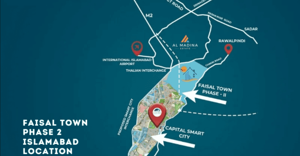 Faisal Town Islamabad Location