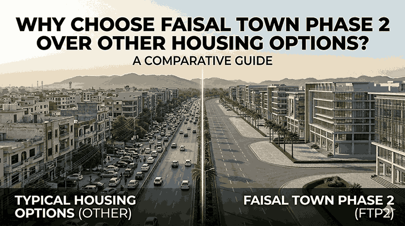 faisal town phase 2 comparison