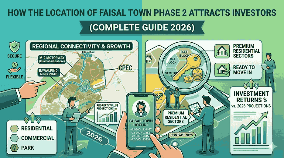 How the Location of Faisal Town Phase 2 Attracts Investors (Complete Guide 2026)