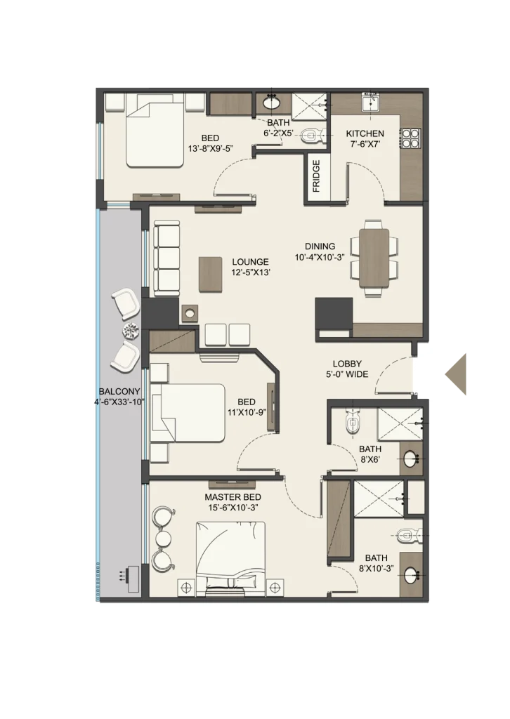 Faisal Heights apartment