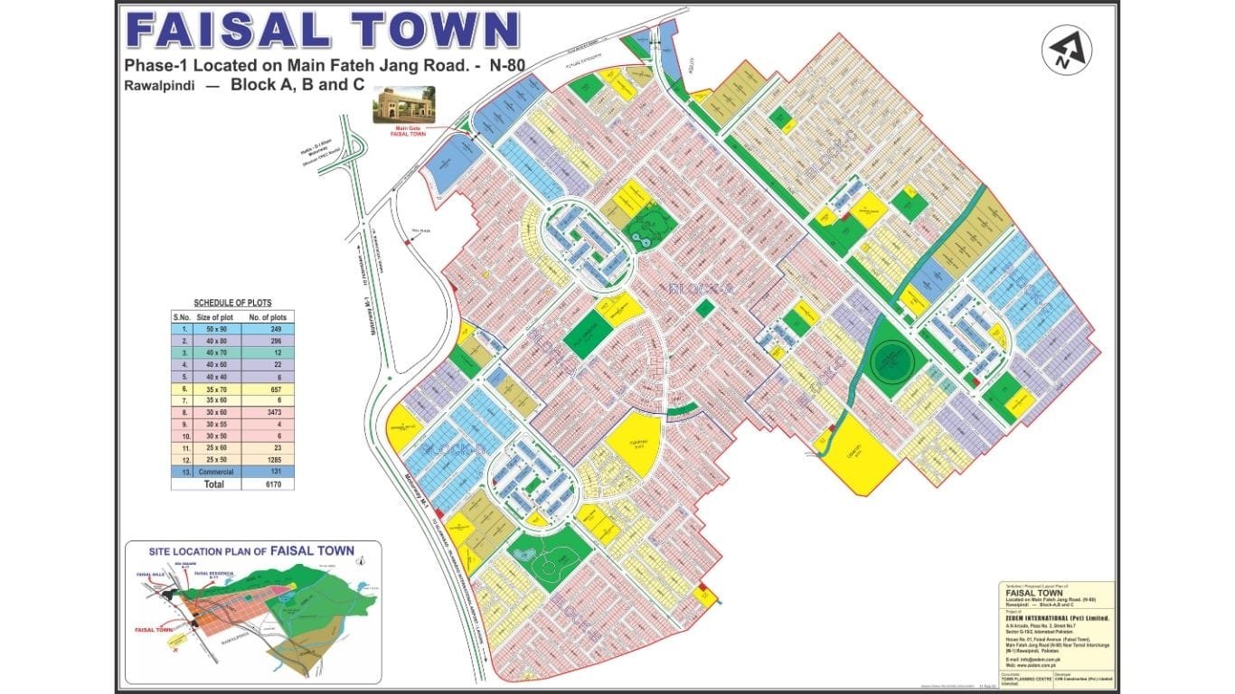 Faisal town phase 1 Master Plan