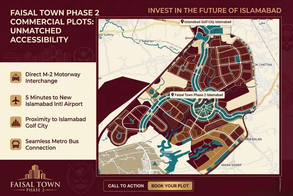 Faisal Town Phase 2 location