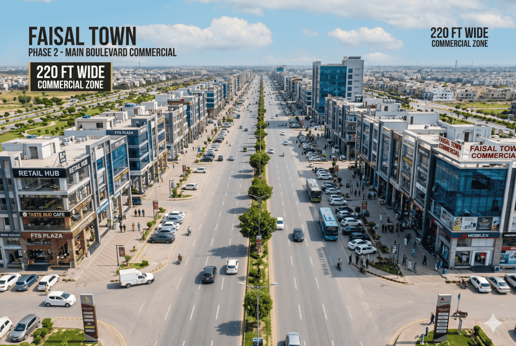 Faisal Town Phase main Bulevard