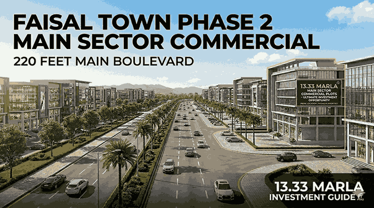 Faisal Town Phase 2 Main Sector Commercial 13.33 Marla