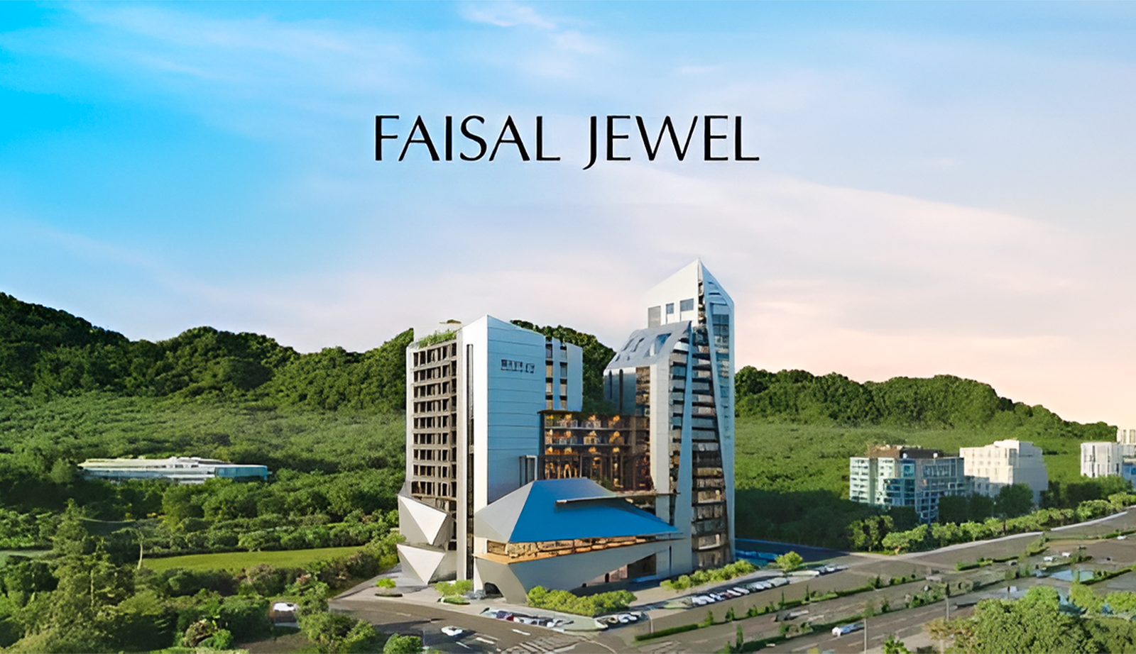 Faisal Jewel mixed-use tower in the Executive Block of Faisal Hills